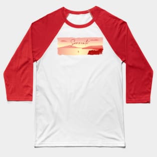 Sunset in Sorrento Baseball T-Shirt